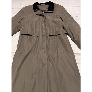 FS Rainwear Long Raincoat No Hood Removable lining; All Weather WM Size 12 GUC